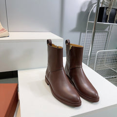 LP 25S KILDA ANKLE BOOT IN BROWN EBONY CALFSKIN