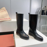 LP 25S JOHN BOOT IN BLACK CALFSKIN