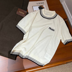 PRADA SHORT-SLEEVE KNIT TOP STYLE 98