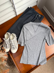 PRADA SHORT-SLEEVE KNIT TOP STYLE 18