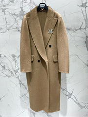 MAX MARA 25S KNITTED NOTCHED-COLLAR COAT 053