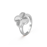 CLOVER SILVER RING