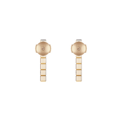 ICE CUBE PINK GOLD EARRINGS