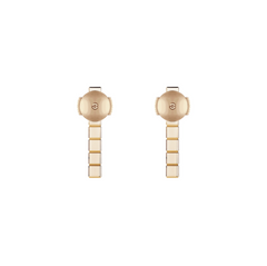 ICE CUBE PINK GOLD DIAMONDS EARRINGS