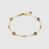 INTERLOCKING G BRACELET GEMSTONES