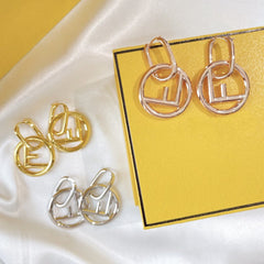 F LOGO EARRINGGS
