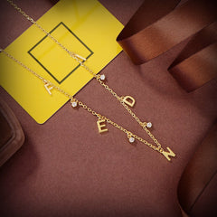 FEN GOLD DIAMOND NECKLACE