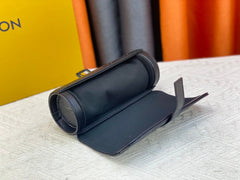 ETUI 3 MONTRES MONOGRAM TAURILLON BLACK CALFSKIN