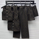 LV Monogram Denim Set