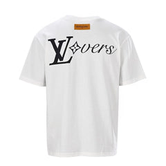 LV Lovers T-Shirt White Cotton