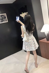 LV DRESS IN MULTICOLOR MONOGRAM COTTON