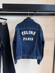 CLASSIC TRUCKER JACKET INDIGO DENIM CONTRAST STITCHING SILVER BUTTONS Ask ChatGPT