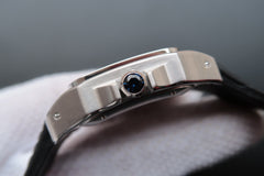 SANTOS 100 39MM STEEL CASE WHITE DIAL