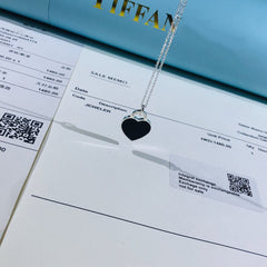 SMALL HEART TAG PENDANT STERLING SILVER