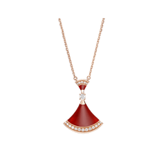 DREAM NECKLACE CARNELIAN DIAMOND