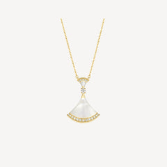 DREAM NECKLACE MOP GOLD DIAMOND