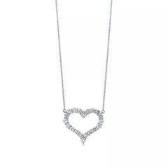 LARGE DIAMOND HEART NECKLACE
