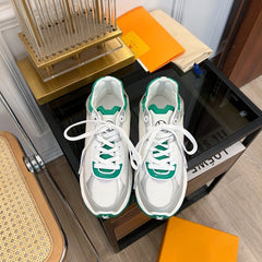 LV RUN 55 SNEAKER WHITE GREEN