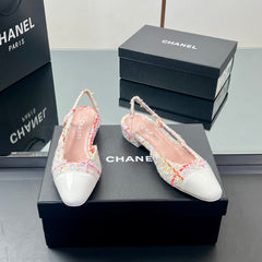 CC SLINGBACK 25S 25 MM IN MULTICOLOR TWEED