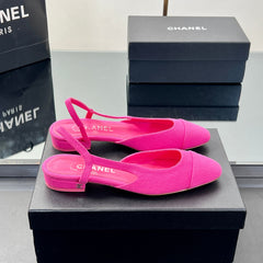 CC SLINGBACK 25S 25 MM IN PINK FABRIC