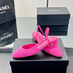 CC SLINGBACK 25S 25 MM IN PINK FABRIC