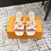 LV CHERRY HIGH HEELS 25S 55 MM IN NUDE DENIM STYLE 9