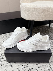 PRADA 25S MEN SNEAKERS IN WHITE CANVAS