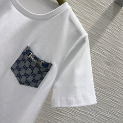 GUCCI CROPPED TOP AND MINI SKIRT SET STYLE 126