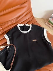 LACE-EMBROIDERED 25S BROAD-SHOULDER DRESS 265767