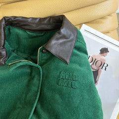 MIUMIU VELVET PADDED JACKET STYLE 472