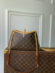 CARRY ALL 26 IN BROWN MONOGRAM CANVAS AND CALFSKIN GOLD HARDWARE