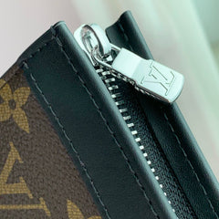 ANPHA WEARABLE WALLET 18 IN BROWN AND BLACK MONOGRAM CALFSKIN