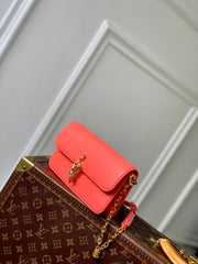 WALLET ON CHAIN BLOOM 20 IN SWEET CORAL CALFSKIN