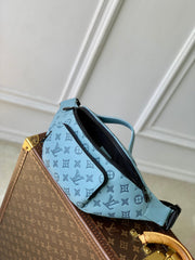 RUSH BUMBAG 30 IN SKY BLUE MONOGRAM SHADOW CALFSKIN