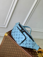 RUSH BUMBAG 30 IN SKY BLUE MONOGRAM SHADOW CALFSKIN