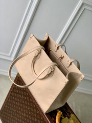 ONTHEGO MM 35 IN BLUSH PINK MONOGRAM CALFSKIN