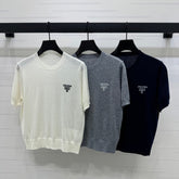 PRADA SHORT-SLEEVE EMBROIDERED LOGO T-SHIRT 269460