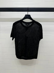 MIU 25S SHORT SLEEVE ROUND NECK CARDIGAN 264269