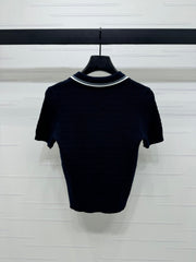 MIUMIU KNITTED POLO SHIRT WHITE 274841