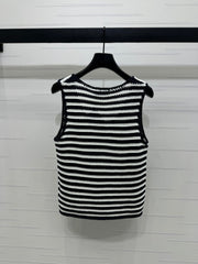 PRAD 25S STRIPED SWEATER 264182