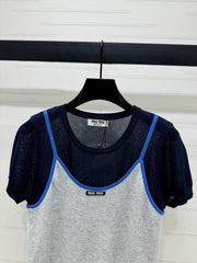 MIU 25S 2 PIECE KNITTED TOP WITH STRAPS 264131