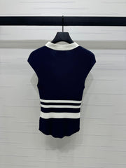 MIU 25S ICE STRIPE KNIT VEST 2264118