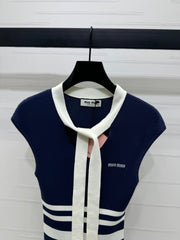 MIU 25S ICE STRIPE KNIT VEST 2264118