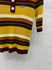GUCCI 25S SHORT SLEEVE STRIPED POLO SHIRT 264081