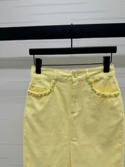 GUCCI SLIT DENIM SKIRT 269444