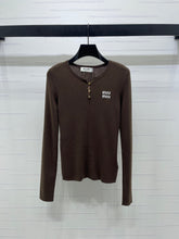 MIUMIU KNITTED LONG SLEEVE TOP STYLE 483