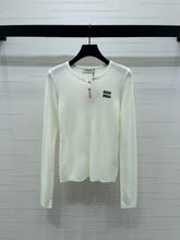 MIUMIU KNITTED LONG SLEEVE TOP STYLE 482