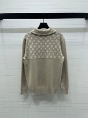 LV 25S LONG-SLEEVE COLOR-BLOCK COLLARED SHIRT 0166