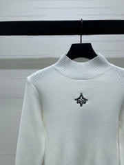 LV 25S LOGO-EMBROIDERED SWEATER 0088