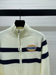 CHANEL 25S STAND-COLLAR CARDIGAN 282